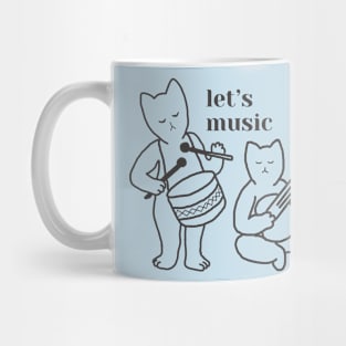 Let us music cats design Mug